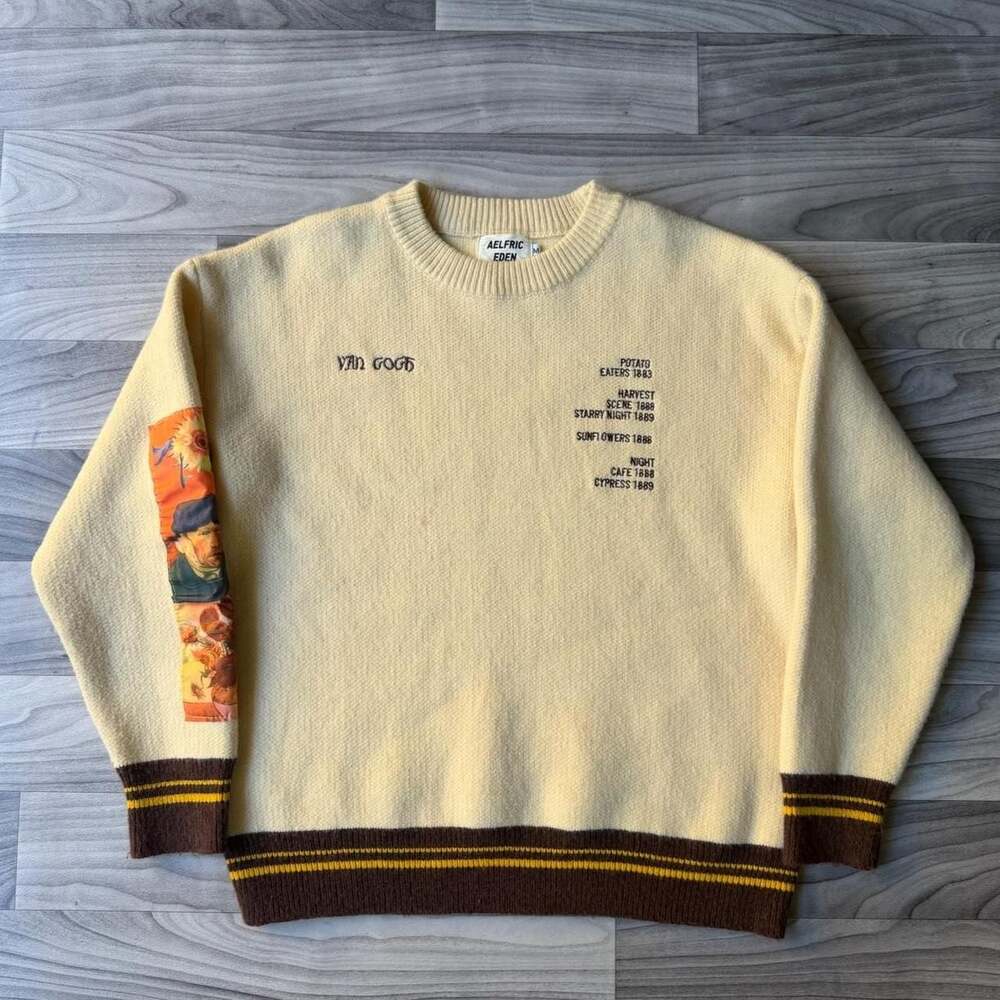 Aelfric Eden Van Gogh Art Graphic Knit Sweater